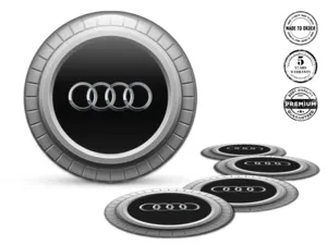 Audi Gewölbtes Label Ausgabe Hochwertige Felgendekoration